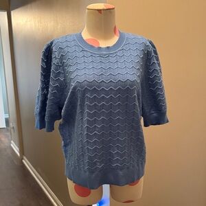 Blue Crew Neck Sweater